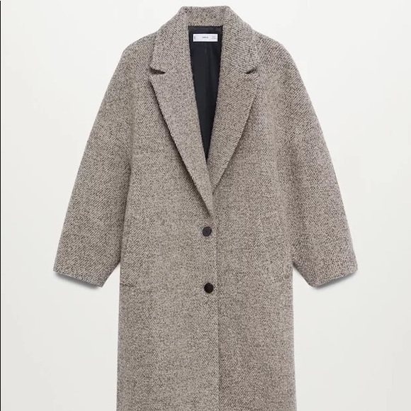 Mango Wool Oversized Coat (Small) - Picture 2 of 8